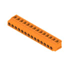 WEIDMULLER - Morsetto per circuito stampato, 320 V, 17.5 A, Passo in mm: 5.00, 2.5 mm², Numero di poli: 14, Collegamento a vite, Collegamento a saldare THT, 180°,