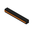 WEIDMULLER - Morsetto per circuito stampato, 320 V, 24 A, Passo in mm: 5.00, 2.5 mm², Numero di poli: 24, PUSH IN con tasto di attivazione, Collegamento a saldare