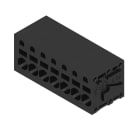 WEIDMULLER - Morsetto per circuito stampato, 320 V, 24 A, Passo in mm: 5.00, 2.5 mm², Numero di poli: 7, PUSH IN senza attuatore, Collegamento a saldare THT, 90°,