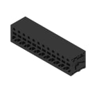 WEIDMULLER - Morsetto per circuito stampato, 320 V, 24 A, Passo in mm: 5.00, 2.5 mm², Numero di poli: 12, PUSH IN senza attuatore, Collegamento a saldare THT, 90°,