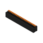 WEIDMULLER - Morsetto per circuito stampato, 320 V, 24 A, Passo in mm: 5.08, 2.5 mm², Numero di poli: 21, PUSH IN con tasto di attivazione, Collegamento a saldare