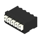 WEIDMULLER - Morsetto per circuito stampato, 160 V, 17.5 A, Passo in mm: 3.50, 1.5 mm², Numero di poli: 5, PUSH IN con attuatore, Collegamento a saldare SMD, 90°,