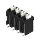 WEIDMULLER - Morsetto per circuito stampato, 320 V, 17.5 A, Passo in mm: 5.00, 1.5 mm², Numero di poli: 4, PUSH IN con attuatore, Collegamento a saldare SMD, 180°,