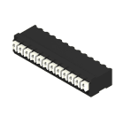WEIDMULLER - Morsetto per circuito stampato, 160 V, 17.5 A, Passo in mm: 3.50, 1.5 mm², Numero di poli: 12, PUSH IN con attuatore, Collegamento a saldare SMD, 90°,
