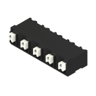 WEIDMULLER - Morsetto per circuito stampato, 630 V, 17.5 A, Passo in mm: 7.50, 1.5 mm², Numero di poli: 5, PUSH IN con attuatore, Collegamento a saldare SMD, 90°,
