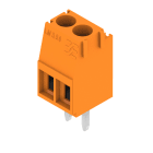 WEIDMULLER - Morsetto per circuito stampato, 160 V, 16 A, Passo in mm: 3.50, 2.08 mm², Numero di poli: 2, Collegamento a vite, Collegamento a saldare THT, 90°, Box