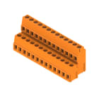 WEIDMULLER - Morsetto per circuito stampato, 320 V, 17.5 A, Passo in mm: 5.08, 2.5 mm², Numero di poli: 26, Collegamento a vite, Collegamento a saldare THT, 90°, B