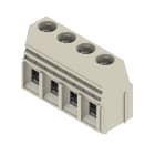 WEIDMULLER - Morsetto per circuito stampato, 690 V, 76 A, Passo in mm: 10.16, 16 mm², Numero di poli: 4, Collegamento a vite, Collegamento a saldare THT, 90°, Box