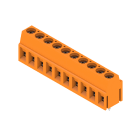 WEIDMULLER - Morsetto per circuito stampato, 320 V, 17.5 A, Passo in mm: 5.00, 2.5 mm², Numero di poli: 10, Collegamento a vite, Collegamento a saldare THT, 90°, B