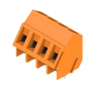 WEIDMULLER - Morsetto per circuito stampato, 320 V, 17.5 A, Passo in mm: 5.00, 2.5 mm², Numero di poli: 4, Collegamento a vite, Collegamento a saldare THT, 135°, B
