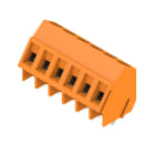 WEIDMULLER - Morsetto per circuito stampato, 320 V, 17.5 A, Passo in mm: 5.00, 2.5 mm², Numero di poli: 6, Collegamento a vite, Collegamento a saldare THT, 135°, B