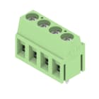 WEIDMULLER - Morsetto per circuito stampato, 320 V, 17.5 A, Passo in mm: 5.00, 2.5 mm², Numero di poli: 4, Collegamento a vite, Collegamento a saldare THT, 90°, Bo