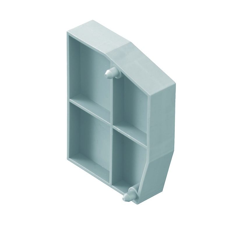 WEIDMULLER - Parete di separazione e terminale per morsetti, grigio, Posizione verticale: 20 mm, Larghezza: 4 mm, V-0, Wemid