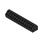 WEIDMULLER - Morsetto per circuito stampato, 320 V, 24 A, Passo in mm: 5.00, 2.5 mm², Numero di poli: 13, Molla autobloccante, Collegamento a saldare THT, 135°, Bo