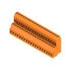 WEIDMULLER - Morsetto per circuito stampato, 320 V, 32.5 A, Passo in mm: 5.00, 6 mm², Numero di poli: 38, Collegamento a vite, Collegamento a saldare THT, 90°, Box