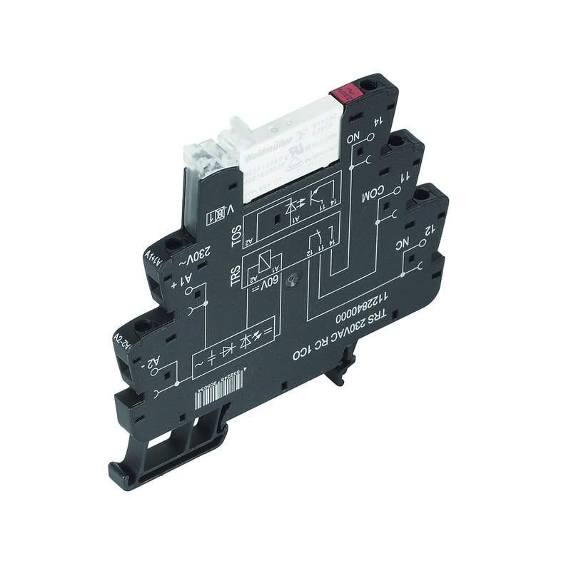 WEIDMULLER - Modulo a relè, 120 V AC ±10 %, LED verde, 1 Contatto di scambio (AgNi) , 250 V AC, 6 A, Collegamento a vite