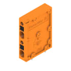 WEIDMULLER - Morsetto per circuito stampato, 200 V, 17.5 A, Passo in mm: 3.50, 1.5 mm², Numero di poli: 2, PUSH IN con attuatore, Collegamento a saldare THT, 90°,