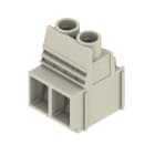 WEIDMULLER - Morsetto per circuito stampato, 1000 V, 76 A, Passo in mm: 10.16, 16 mm², Numero di poli: 2, Collegamento a vite, Collegamento a saldare THT, 90°, Box