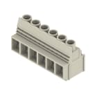WEIDMULLER - Morsetto per circuito stampato, 1000 V, 76 A, Passo in mm: 10.16, 16 mm², Numero di poli: 6, Collegamento a vite, Collegamento a saldare THT, 90°, Box