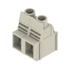 WEIDMULLER - Morsetto per circuito stampato, 1000 V, 76 A, Passo in mm: 12.70, 16 mm², Numero di poli: 2, Collegamento a vite, Collegamento a saldare THT, 90°, Box