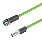 WEIDMULLER - Inserto dati con cavo (connettori industriali), Lunghezza del cavo: 0.5 m, Cat. 6A, 10 Gbps, 10 Gbit/s