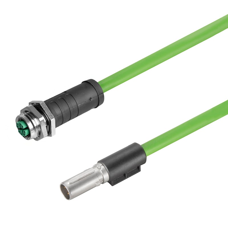 WEIDMULLER - Inserto dati con cavo (connettori industriali), Lunghezza del cavo: 5 m, Cat. 6A, 10 Gbps, 10 Gbit/s