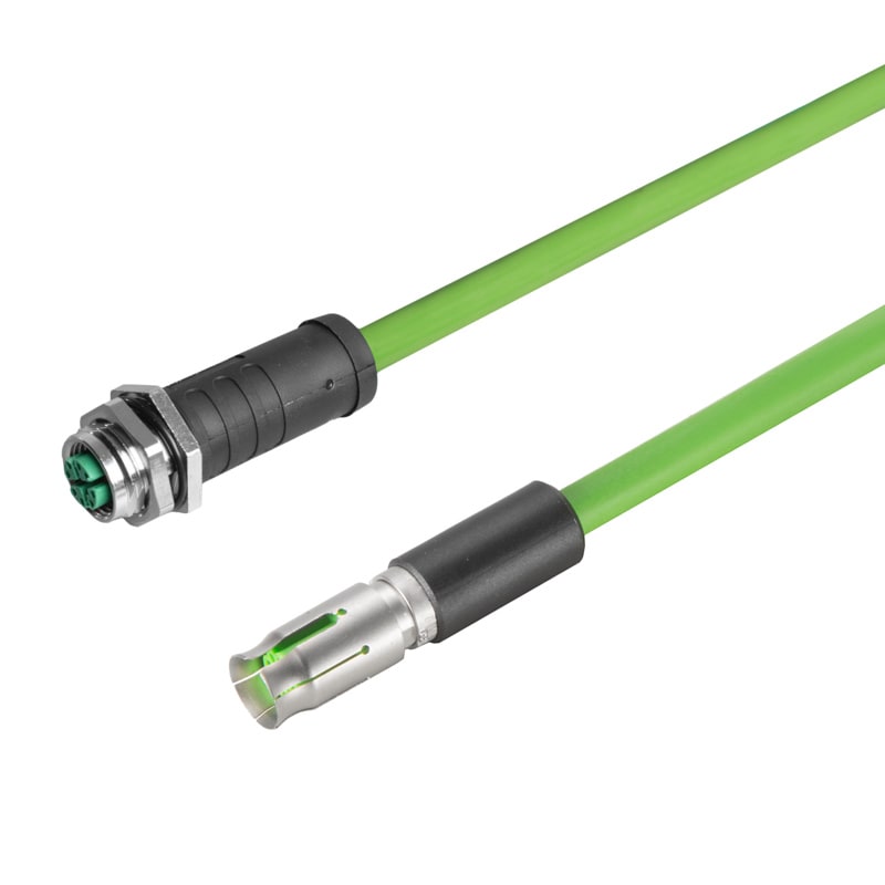 WEIDMULLER - Inserto dati con cavo (connettori industriali), Lunghezza del cavo: 1.5 m, Cat. 6A, 10 Gbps, 10 Gbit/s