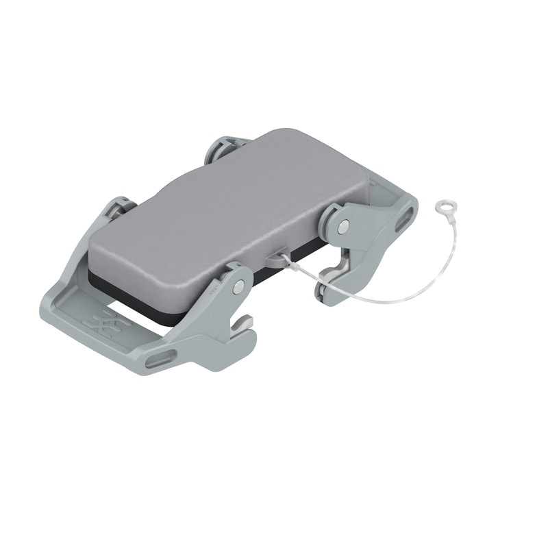 WEIDMULLER - Custodia connettori industriali, Coperchio per parti inferiori della custodia, Gancio trasversale in basso, Dimensioni di installazione: 6, IP65, in s