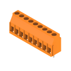 WEIDMULLER - Morsetto per circuito stampato, 320 V, 32.5 A, Passo in mm: 5.08, 6 mm², Numero di poli: 9, Collegamento a vite, Collegamento a saldare THT, 90°, Box