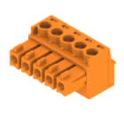 WEIDMULLER - Connettore PCB (collegamento del conduttore), 160 V, 17.5 A, Passo in mm: 3.81, 1.5 mm², Numero di poli: 5, Collegamento a vite, Box