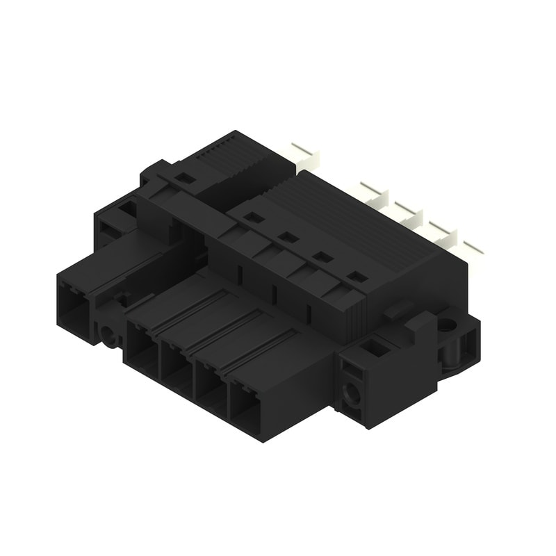 WEIDMULLER - Connettore PCB (collegamento del conduttore), 800 V, Passo in mm: 7.62, Numero di poli: 5, PUSH IN con attuatore, Molla autobloccante, Box