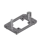 WEIDMULLER - Telaio per connettori industriali, Serie: ModuPlug, Dimensioni di installazione: 3, Numero di slot: 2, Acciaio inox 1.4301
