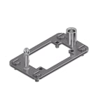 WEIDMULLER - Telaio per connettori industriali, Serie: ModuPlug, Dimensioni di installazione: 4, Numero di slot: 3, Acciaio inox 1.4301