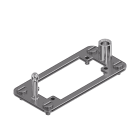 WEIDMULLER - Telaio per connettori industriali, Serie: ModuPlug, Dimensioni di installazione: 8, 6, Numero di slot: 4, Acciaio inox 1.4301