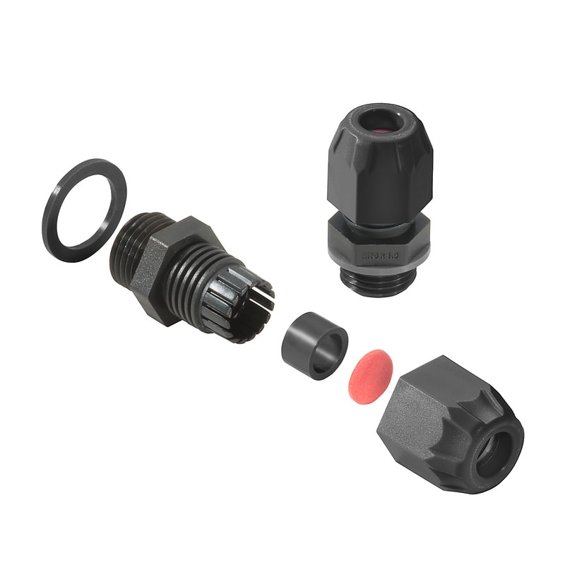 WEIDMULLER - Pressacavo Ex (plastica), VG Exe 7J (pressacavo in plastica Ex 7J Exe), diritto, M 20, 10 mm, OD min. 7 - OD max. 12 mm, IP54, IP66, IP67, IP68 - 5 ba