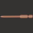 WEIDMULLER - Bit per vite con testa a croce, E 6,3 DIN 3126, Pozidrive, 1 x 70 x 1 mm, Dimensione lama (a croce): 1