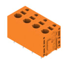 WEIDMULLER - Morsetto per circuito stampato, 600 V, 24 A, Passo in mm: 7.50, 2.5 mm², Numero di poli: 4, PUSH IN, Collegamento a saldare THT, 180°, Box