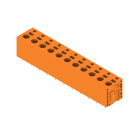 WEIDMULLER - Morsetto per circuito stampato, 600 V, 24 A, Passo in mm: 7.50, 2.5 mm², Numero di poli: 11, PUSH IN, Collegamento a saldare THT, 180°, Box