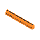 WEIDMULLER - Morsetto per circuito stampato, 350 V, 24 A, Passo in mm: 5.00, 2.5 mm², Numero di poli: 21, PUSH IN con attuatore, Collegamento a saldare THT, 90°, B