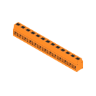 WEIDMULLER - Morsetto per circuito stampato, 350 V, 24 A, Passo in mm: 7.50, 2.5 mm², Numero di poli: 13, PUSH IN con attuatore, Collegamento a saldare THT, 90°, B