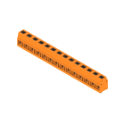 WEIDMULLER - Morsetto per circuito stampato, 350 V, 24 A, Passo in mm: 7.50, 2.5 mm², Numero di poli: 14, PUSH IN con attuatore, Collegamento a saldare THT, 90°, B