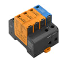 WEIDMULLER - Scaricatore di sovratensione AC (Tipo 2), Tensione di rete: 230 V / 400 V, Rete a bassa tensione: TN-C-S, TN-S, TT, IT con N, IT senza N, Numero di po