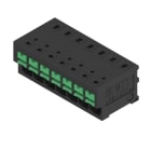 WEIDMULLER - Morsetto per circuito stampato, 400 V, 32 A, Passo in mm: 5.00, 4 mm², Numero di poli: 7, SNAP IN con tasto di attivazione, Collegamento a saldare THT