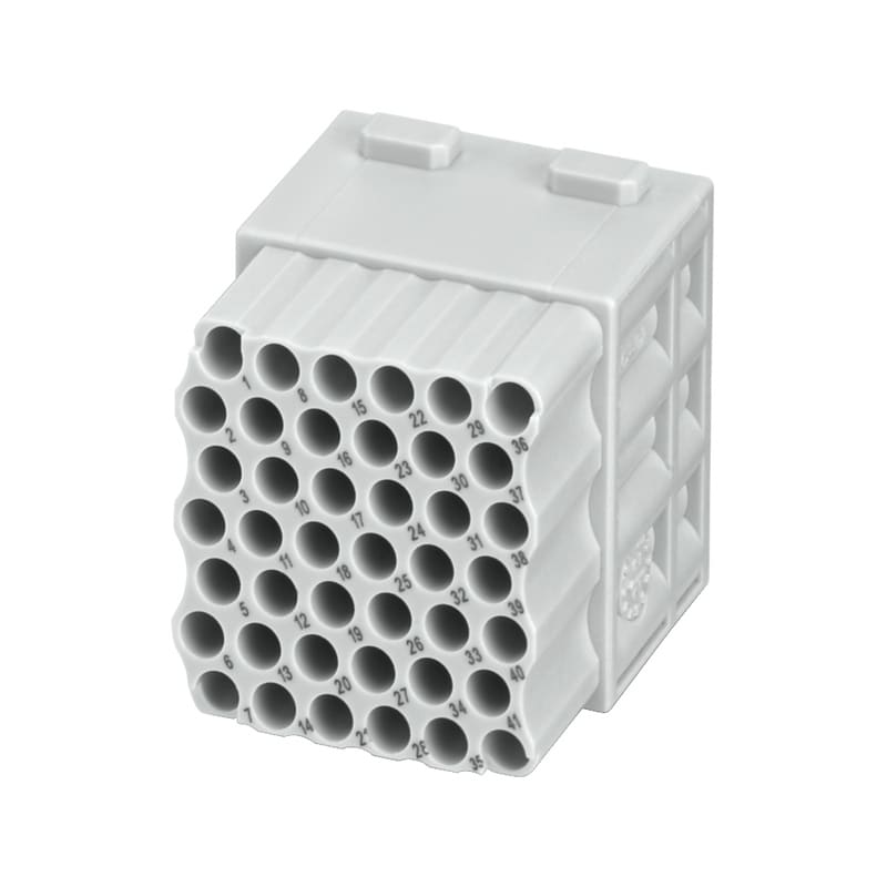WEIDMULLER - Inserto modulo per connettori industriali (potenza/segnale), 150 V, 10 A, Numero di poli: 42, Collegamento a crimpare, Femmina, Slot a innesto necessa