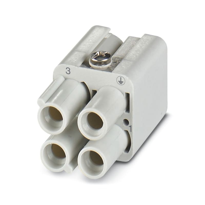 WEIDMULLER - Inserto di contatto (Connettori a innesto industriali), Femmina, 400 V, 40 A, Numero di poli: 3, Contatto a crimpare, Dimensioni di installazione: 1