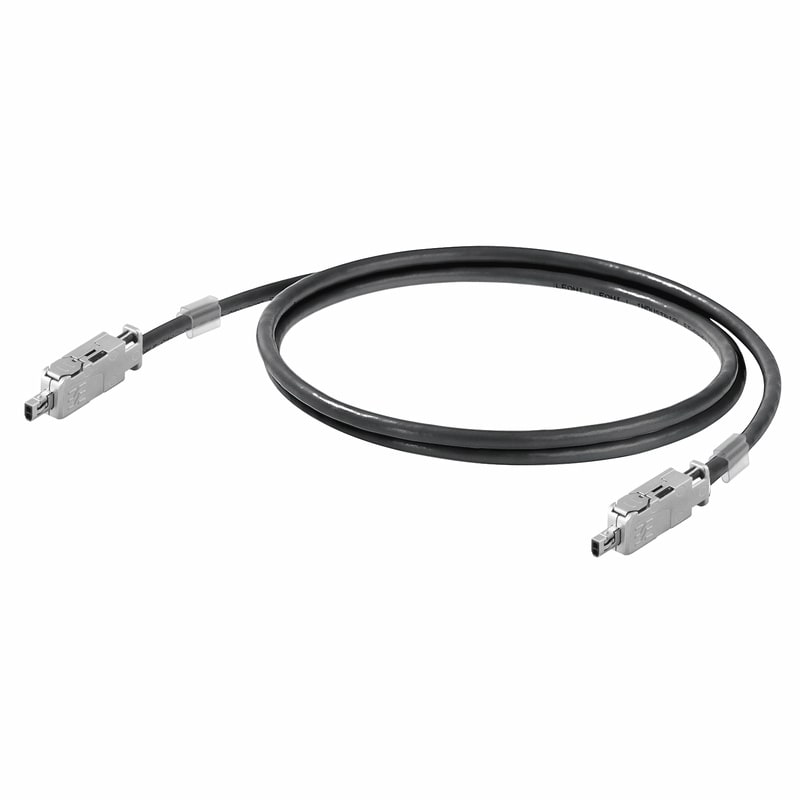 WEIDMULLER - Cavo Ethernet a coppia singola (confezionati), Spina di collegamento SPE (IEC 63171-2) - presa femmina dritta IP20, Spina di collegamento SPE (IEC 631