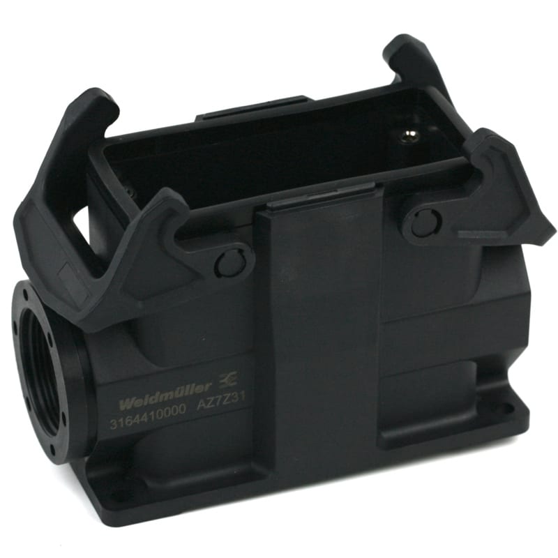 WEIDMULLER - Custodia connettori industriali, Custodia di base, Gancio trasversale in basso, Dimensioni di installazione: 6, IP65, in stato collegato