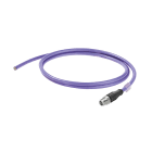 WEIDMULLER - Cavo per installazioni ferroviarie Ethernet (confezionato), M12 tipo X IP 67 maschio diritto, aperto, Lunghezza: 15 m