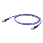 WEIDMULLER - Cavo per installazioni ferroviarie Ethernet (confezionato), M12 tipo X IP 67 maschio diritto, M12 tipo X IP 67 maschio diritto, Lunghezza: 15 m