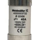 WEIDMULLER - Elemento fusibile cilindrico, Fotovoltaico, 1500 , 22 x 58 mm, gPV, 40 A